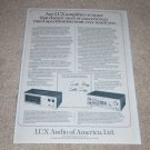 Luxman M-4000 Amplifer,C-1000 Preamp Ad,1975,article