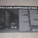 Entire SAE Line Ad,2 pgs,Amplifier,Equalizer,Preamp1977