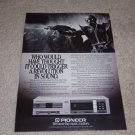 Pioneer P-D70 CD Player Ad,1984,Beautiful,article,RARE!
