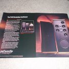 Polk SDA SRS 1.2,2.3 Speaker Ad from 1988,AMAZING! 2 pg
