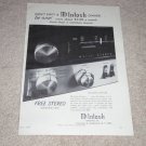 McIntosh MX110 Receiver Ad, 1966, Rare Ad!