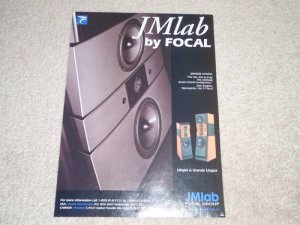 JM Lab Focal Grande Utopia Speaker Ad, Utopia, 1997