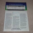 Harman Kardon hk580i Receiver Ad,Article,Specs,1983