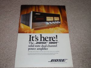 Bose 1801 Amplifier Ad,ready for framing! 1973, mint!