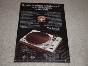 Technics SL-1400 Turntable Ad,Article,Specs,1976, RARE!