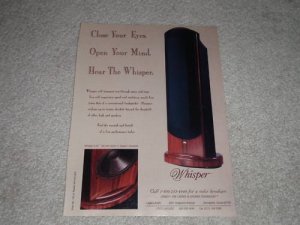 Legacy Whisper Ad, 1994, Article, High-End Speaker!