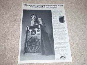 JVC Ultimate Speaker Ad, 1971, 4 way,5 speaker, Article