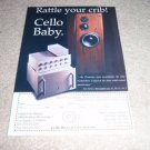 Cello Amp, Pre, Speaker Ad from 1995 Mark Levinson