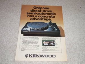 Kenwood KD-3070 Turntable Ad, 1978, Article, Concrete!