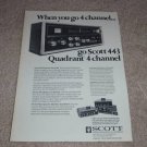 Scott QUAD Receiver Ad,443,specs,article, Entire Line