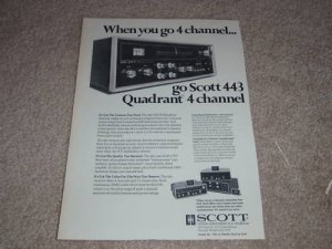 Scott QUAD Receiver Ad,443,specs,article, Entire Line