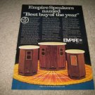 Empire 9500 M II,7500 M II,6000 MII Speaker Ad fr 1974