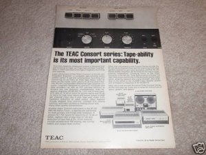 Teac AE-201,AF-201,AS-201,AT-201,a-1230 Consort Ad 1971