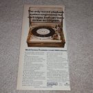 Empire 990 Turntable Ad, 1975, Article, Rare Ad! 6"x11"