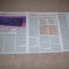 Onkyo Integra A-8067 Amplifier Review, 3 pgs, 1985