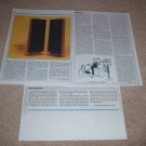 BES SM300 Electrostatic Speaker Review,3 pgs, 1982