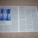 B&W Matrix 1 Speaker Review, 1986, 2 pgs, High-End!