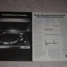 Sony PS-8750 Turntable Ad,2 pgs, 1977, High-End!Article