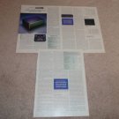 Ayre Acoustics V-3 Amplifier Review, 1994, 4 pgs, Specs