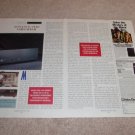 Sonance 2120 Amplifier Review, 1994, 3 pgs, Rare, Specs