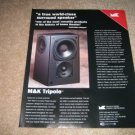 M&K Tripole Speakers Ad from 1997 11"x13"