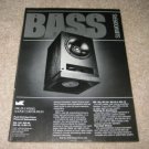 M&K Subwoofer Ad from 1992,MX-100,90,80,70