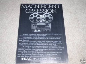 Teac X-1000R Open Reel Ad,Specs,Awesome Ad! Japan Tech