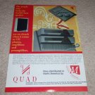 QUAD Esl-63 Speaker,67 CD,306,606 Amp Ad,1995,Article