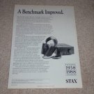 Stax SR-Lambda Pro Headphone Ad, Article SRM-Ti Amp