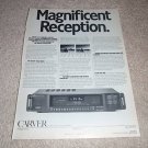 Carver TX-11a Tuner Ad from 1988,Article,Rare!