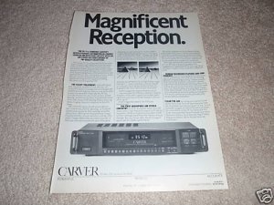 Carver TX-11a Tuner Ad from 1988,Article,Rare!