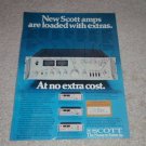 Scott Amp Ad, 1978, 480a,460a,440a,420a Specs,article