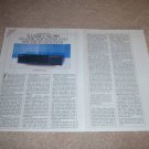 Sansui SE-88 Equalizer Review, 1986,2 pgs, Full Test