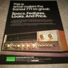 Sansui 771 Receiver Ad from 1974