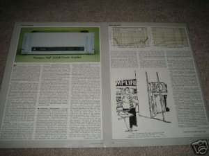 Perreaux PMF 2150b Power Amp Review from 1983,HIGH-END!
