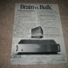 Carver M-1.0t Transfer Function Amp Ad from 1987