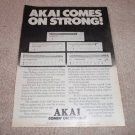 Akai 1000 Series Receivers Ad from 1974,1080,1070,QUAD!