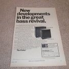 Fisher XP-15b,XP-12 Speaker Ad from 1969, Nice!