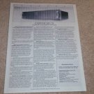 Carver M-1.5t Amplifier Spec Sheet,1 pg,Specs,Info,1987