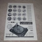 Garrard RC88 Triumph II Turntable Ad,1957,Article,NICE!