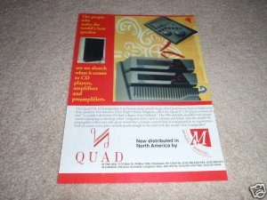 QUAD 67 CD, 306 Amp, 66 Pre Ad from 1995