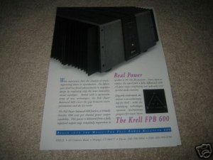 Krell FPB 600 Amp Ad from 1996, RARE! High End!
