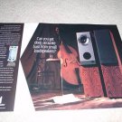 KEF Speaker Ad from 1993, 2 pages, high end! uni-Q 2