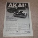 Akai GXC-65D,46d Cassette Ad, 1972,Rare AD! Article