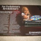 Pioneer Laserdisc Ad from 1987 CLD-909, 2 pages