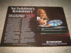 Pioneer Laserdisc Ad from 1987 CLD-909, 2 pages