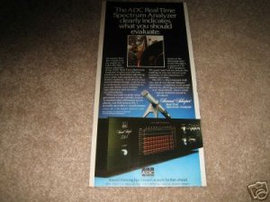 ADC SA-1 Eq/Real-Time Analyzer AD from 1981 5"x10"