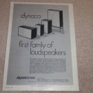 Dynaco A-50,A-25,A-10,A-35 Speaker AD, 1972, Article