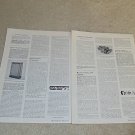 Electro-Voice Patrician IV Speaker Review, 2 pgs,1956
