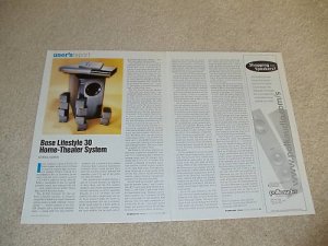 Bose Lifestyle 30 Audio System Review, 3 pgs, 1998